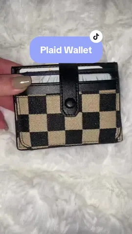 Obsessed with this wallet! #wallet #bifoldwallet #plaidwallet #obsessed 