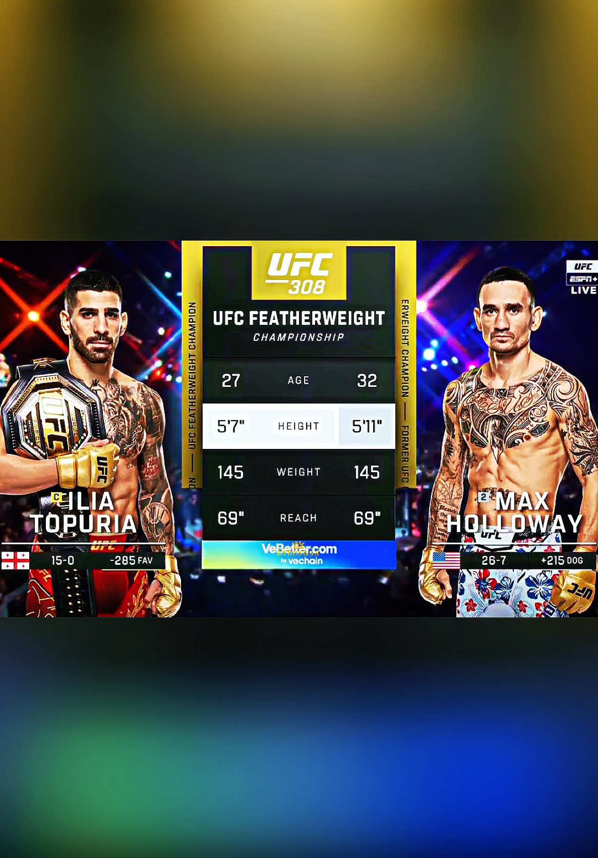 UFC 308: Ilia Topuria vs. Max Holloway.Chiến thắng không thể ấn tượng hơn của Topuria trước cựu vô địch Max Holloway. K.0 liên tiếp 2 võ sĩ vĩ đại nhất lịch sử hạng lông,Topuria mở ra 1 kỷ nguyên thống trị mới. #UFC #mma #knockout #ufc308 #maxholloway #topuria #dtdung93 