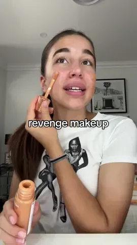 revenge makeup routine #makeup #revengemakeup #revenge #makeuptutorial #makeuplook #beauty #grwm #getreadywithme 