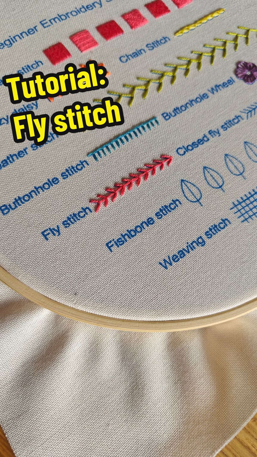 Embroidery tutorial: Fly stitch 🪡  Uses: - Light or heavy filling  - Leaves - Worked in horizontal or vertical rows as borders In this video I'm using 3 strands of thread 🧵  This beginner kit will soon be available for purchase 🫶🏼 Follow or stay tuned for more embroidery stitches 🫶🏼  #SmallBusinessJourney #EmbroideryLovers #WebshopLaunch  #crossstitch #satisfying #satisfyingvideo #tutorial #lineart  #DIY #tutorials #idea #embroideryideas   #embroidery #needlework  #embroideryart #stitchingjoy #flower  #craftinghappiness #handmadestitches #threadedcreativity #modernembroidery #sewunique #embroiderylove #craftyhands #diystitching #trending #viral #artsy   #craft #fyp #fypシ #asmr  #calming #fun  #funny #aesthetic  #explore #explorepage #flowers #inspiration #embroiderydesign 