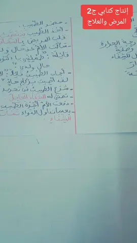 إنتاج كتابي سنة ثالثة أساسي  موضوع متعلق بالمرض والعلاج  الجزء الثاني  #تعابير #دواء #علاج علاج #شفاء #تلاميذ تلاميذ #fatmaprof18 