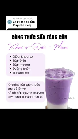 Trả lời @An  tặng bạn công thức sữa cho người gầy nấu uống thử nha 🥰#xuhuong #suahat #tiemhatnhalan #organic #healthy 