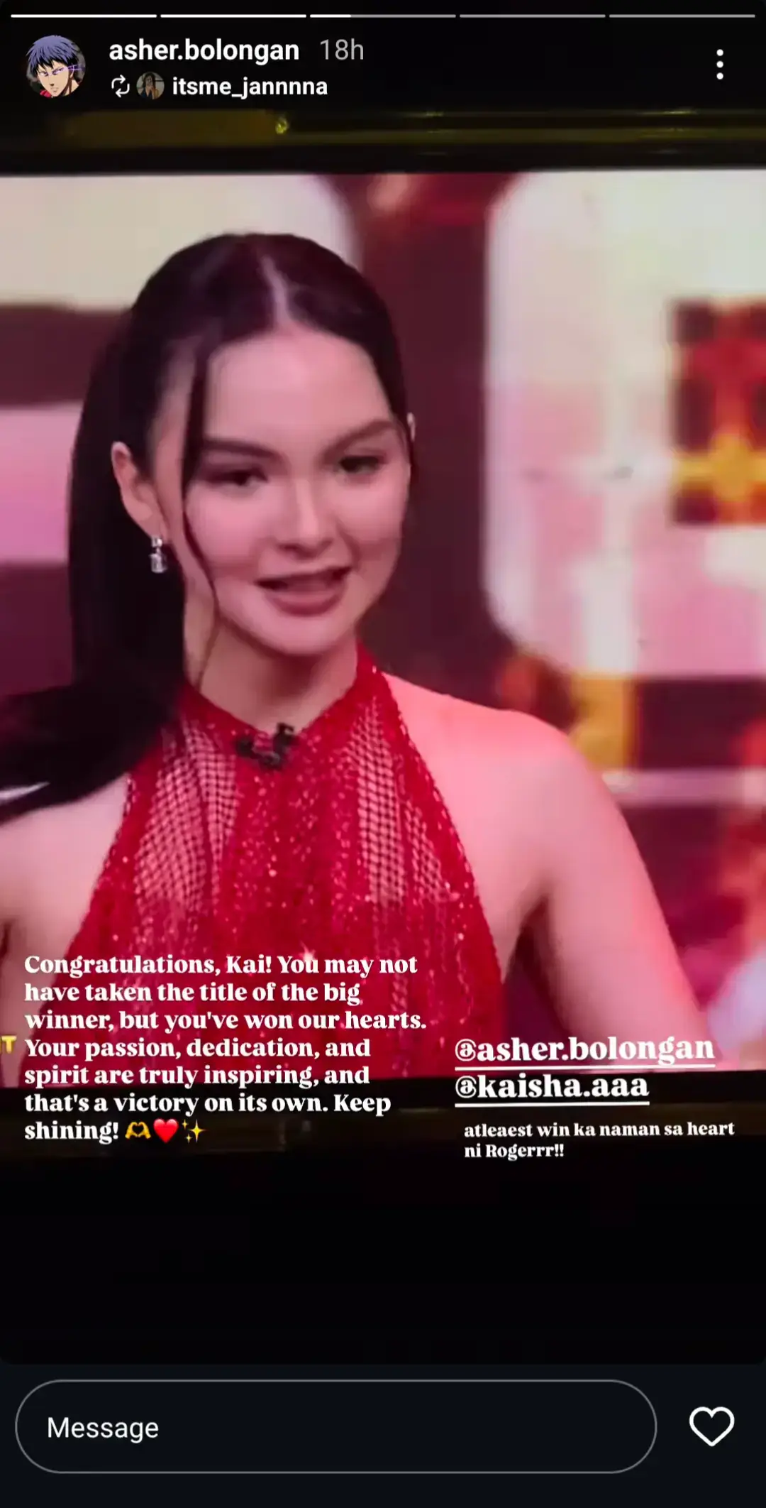 The big winner we never had:< #kai #kaishamontinola 