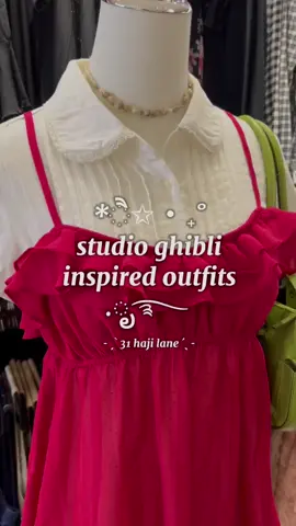Vintage vibes with a Ghibli twist ✨ . . . #fyp #vintage #ghiblistudios #outfitinspo #curated #halloweeninspo #tiktoksg #secondhand #studioghibli #ponyo #howlsmovingcastle #princessmononoke #whenmarniewasthere #spiritedaway #totoro 