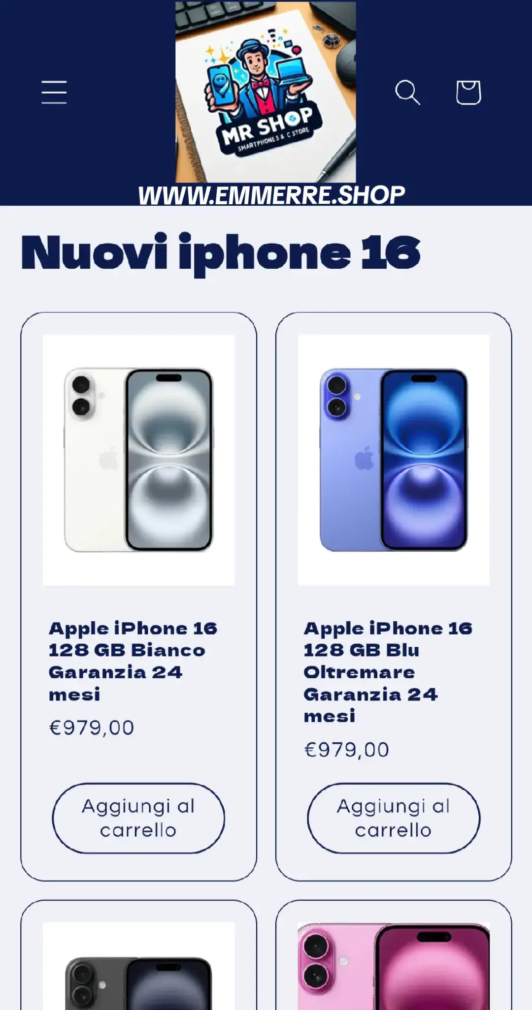 Nuovi iphone 16, sconti fino al 30% su tutti i prodotti apple e samsung, possibilità di permuta sul tuo dispositivo apple. Dispositivi ricondizionati grado A/B. Spedizione gratuita. www.emmerre.shop. Vieni a trovarci per scegliere il tuo nuovo smartphone, ipad o pc. #viralvideos #viral_video #iphone #apple #samsung #ricondizionatoinitalia #ipad #macbook #ecommerce #permuta #spedizioneintuttaitalia #spedizionegratuita #fyp #recensione 
