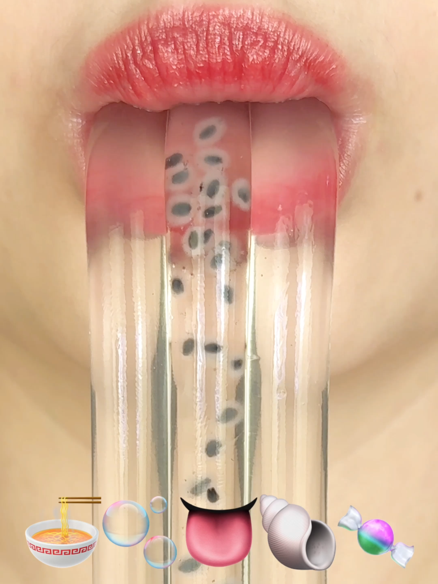 투명 이모지 먹방! 엑스레이 치아 찰칵! #eatingshow #asmrsounds #먹방asmr