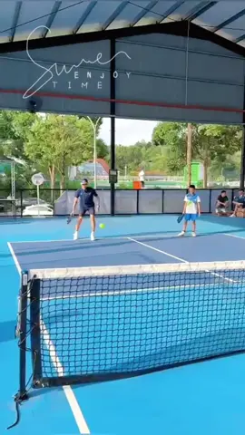 A beautiful Sunday pickle morning with wifey and kids & paddles by Yonex! #pickleball #yonex