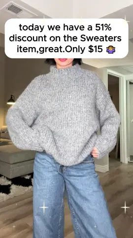 #sweater #tiktokmademebuyit #fashion #foryoupage #sale #TikTokShop #foryou #fashiontiktok #fyp #girl #OOTD #fallfashiontrends #winteroutfit #bigsale #fall 