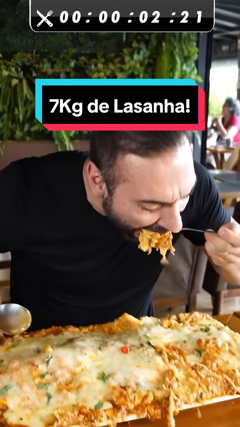 Desafio INSANO de 7 KG de LASANHA! 👹 #lasanha #desafios #comida #mukbang 