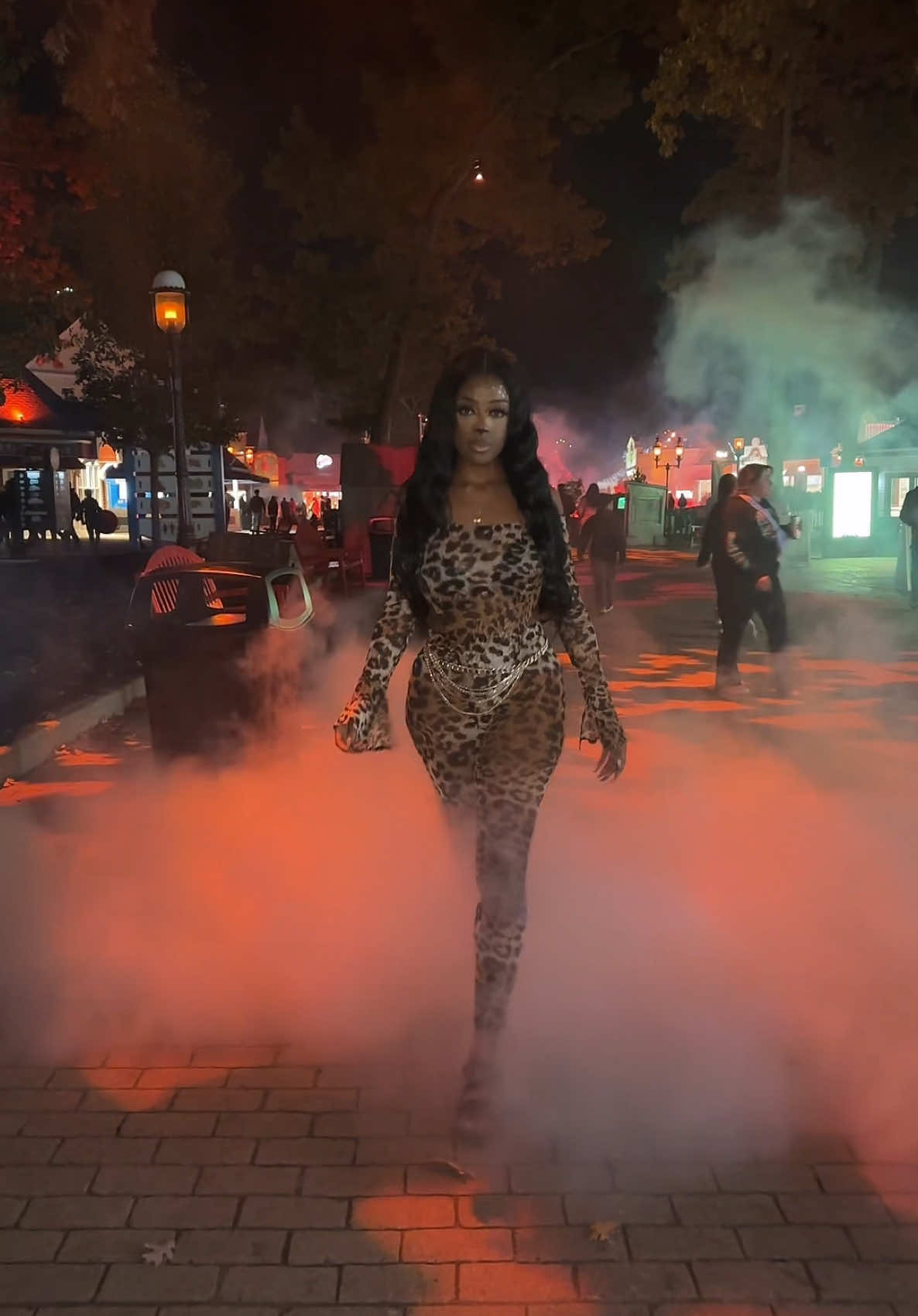 Walking in his life like 🐆😈 #baddietiktok  #leopardprint #cheetahprint #bawdy #wildandfree #halloween24 #fashionova #junglefever #animalprint #cheetahmakeup #juicy #spookyszn #savagestyle #halloweenoutfit #costumeideas 