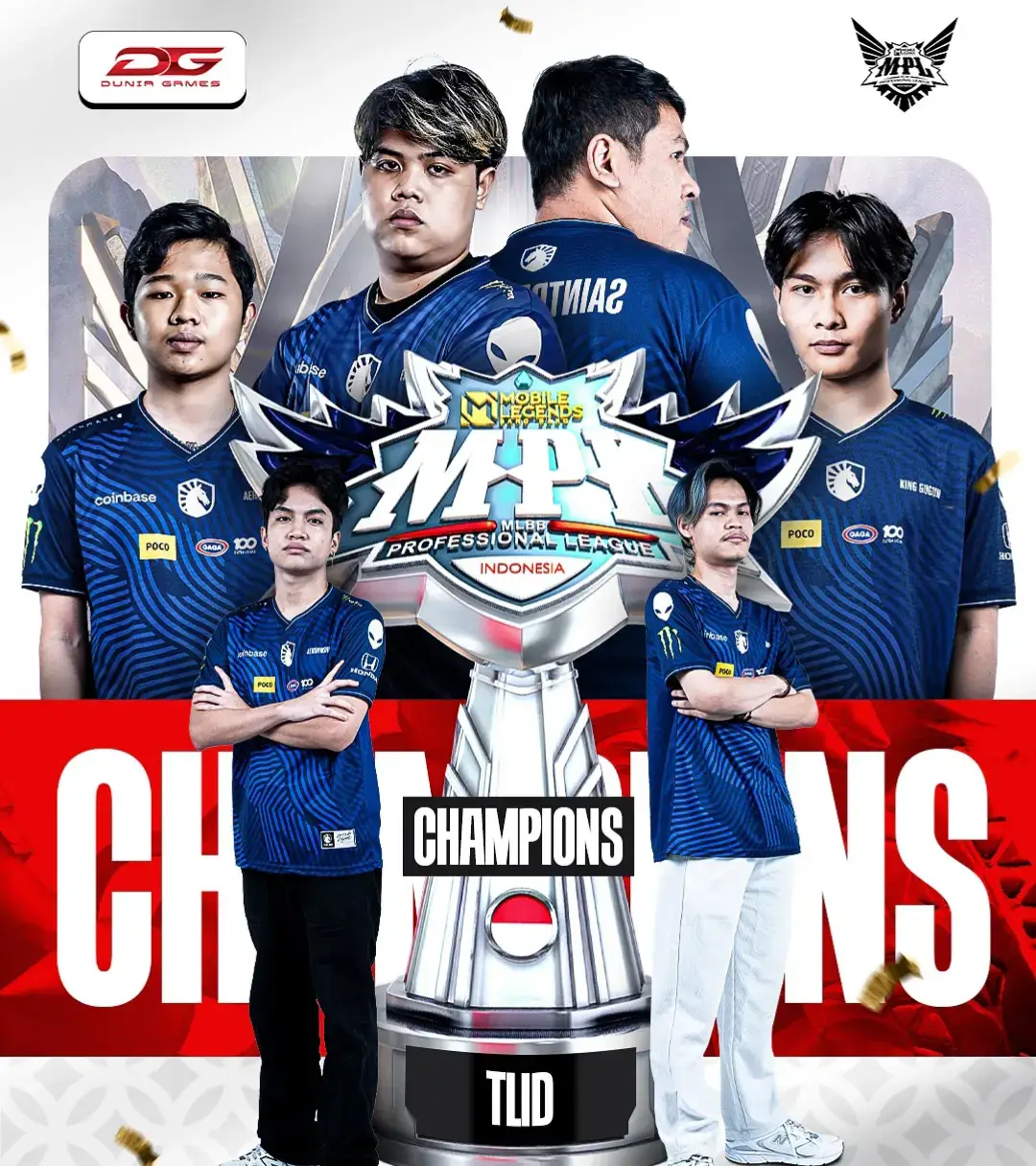 Selamat untuk TLID atas juara MPL ID S14, dan untuk RRQ Hoshi harus berlapang dada di peringkat runner up. #rrqhoshi #tlid #mplids14 #mobilelegends #mobilelegendsindonesia #mplindonesia #mplid #weownthis #fypシ 