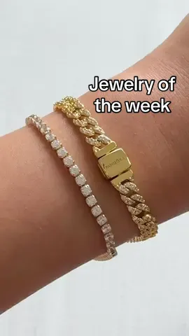 Calling all gold girls. ✨ The viral Pandora Timeless Pavé Cuban Chain Bracelet just dropped in 14k gold plating.  #Jewelry #Unboxing #TennisBracelet #GoldJewelry