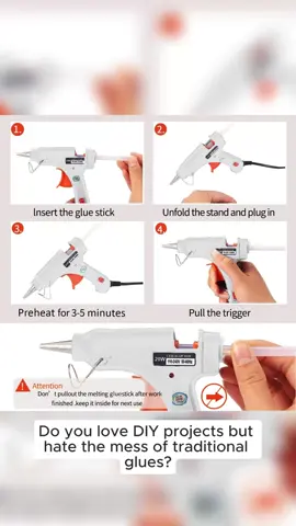 1Pc 20W Trigger Hot Melt Glue Gun Electric Trigger Adhesive Hobby Craft Tool UK Plug  With 50 Glue Sticks  (WHITE GLUE GUN) 