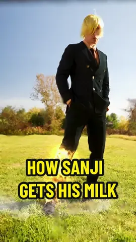 How Sanji gets his Milk… #anime #onepiece #sanji #naruto #tsunade 