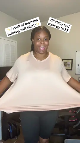 These shirts are so soft, giving luxury lifestyle on a budget. #plussize #tshirts #tiktokshirts #plussizeshirts #fallessentials #seasonalessentials #tiktokshopblackfriday #tiktokshopcybermonday #tiktokshopholidayhaul 