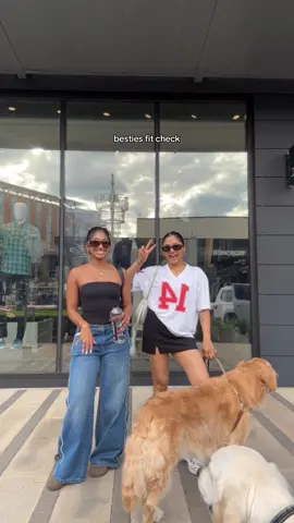 Simba wanted show his fit check too 😌🫶🏽 @Swath 💕 always matching the vibe  #bestiefitcheck #fitchecks #shoppingday #shoppingfit #fitoftheday #browngirls #browngirlbloggers #matchingvibes 