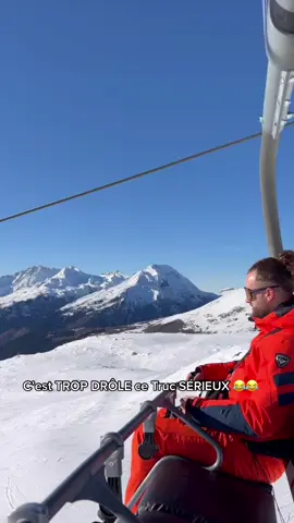 On a bien rigoler 🤣🤣🤣😭😭 #ski #drole #montagne #blague #marrant #telesiege