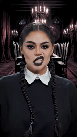 MERLINA🖤🪦🐈‍⬛ #fyp #lasegura #halloween #makeup #merlina 