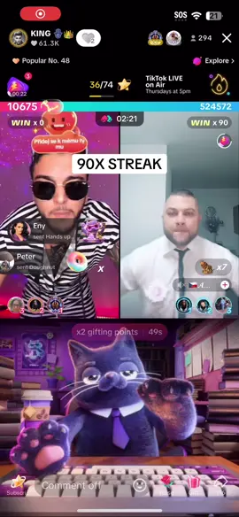90X STREAK #amazing #awesome #fyp #fyppppppppppppppppppppppp #foryoupage #tiktokbattles #repost #reposting #fypシ゚viral #epic @🇨🇿𝓐𝓜𝓞𝓡𝓔𝓚💘🦁🌪️💫 @KING 🪬👑 @Laffy🤜❤️🤛 @KARMA IS A QUEEN 🪬👑 @David 333 Sherwood 🇺🇸☕️ @💎JULIA💎 @🤗Šárka🤗 @💜🍀🎀BELLA🎀🍀💜 @🦁𝙈𝘼𝙍𝙎𝙄🦁 