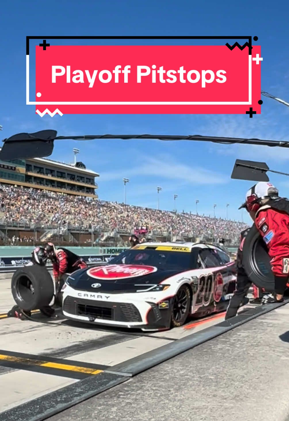 Every second matters during #NASCARPlayoffs pit stops… #TeamToyota #Toyota #Racing #Pitstop #Camry