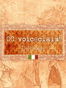 Oc voiceclaim in italiano ^_^ tra poco quella inglese #ocvoiceclaim #voiceclaims #oc