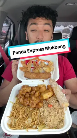 Panda Express Mukbang #fastfood #pandaexpress #FastFoodReview #pandaexpressmukbang #mukbangeatingshow #orangechicken @Panda Express 