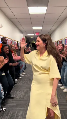 Kathryn Hahn is walking down the hall! Tune in TOMORROW! #thejenniferhudsonshow #jenniferhudson #kathrynhahn #jhud 
