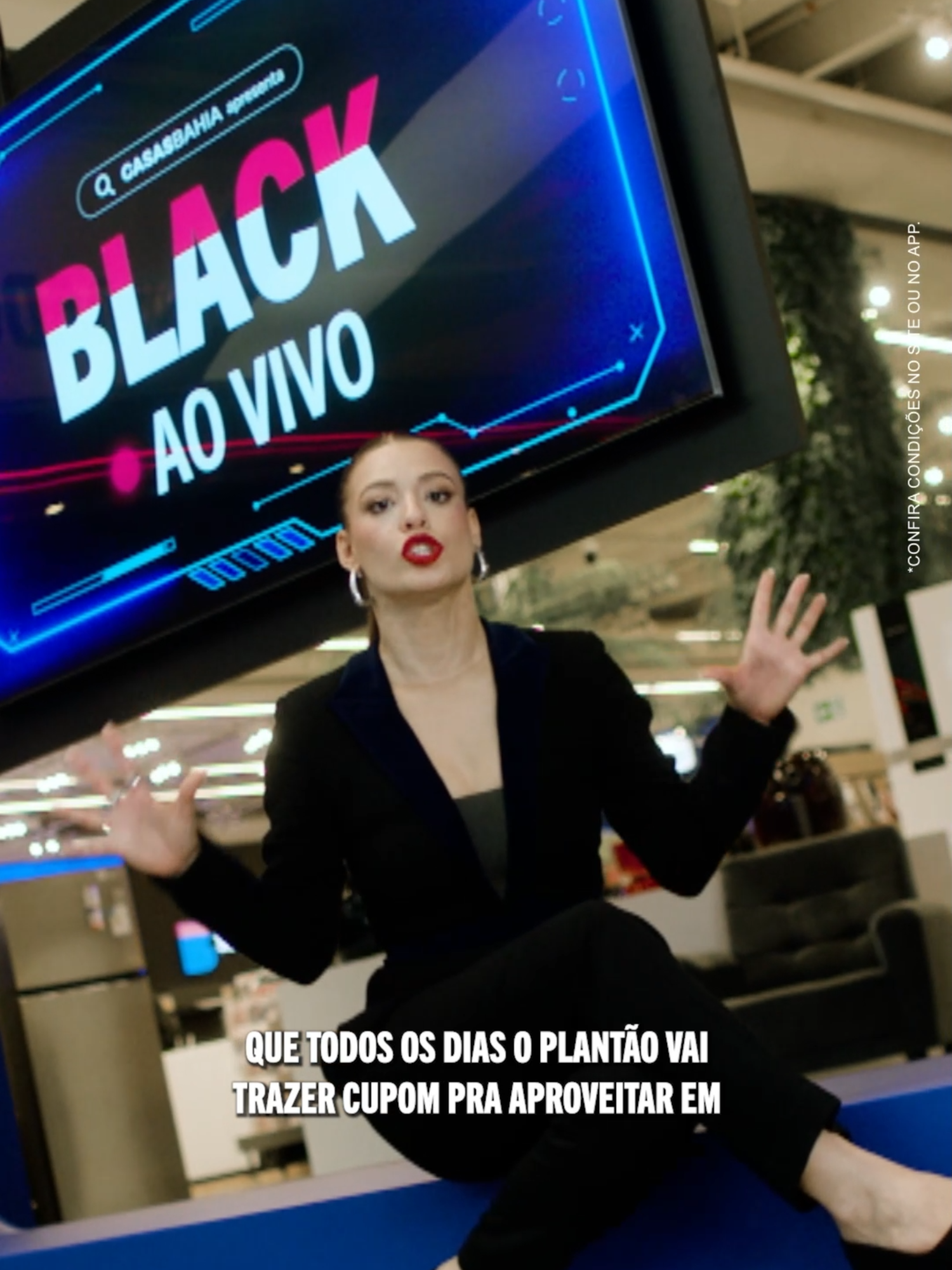 PLANTÃO BLACK AO VIVO Casas Bahia 🚨 A Black Friday já começou com descontos insanos! Ative as notificações do celular e acompanhe todas as nossas redes pra garantir condições imperdíveis e cupons de tirar o fôlego 📱💙 Essa é a hora de aproveitar! #PlantãoBlackCasasBahia #BlackFridayCasasBahia