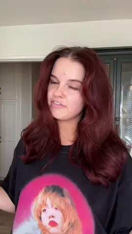 Replying to @lana 🎃☕️🍂 full formula + details ⬇️❤️👩🏼‍🦰  all products used are on my amazon!!  as a hairstylist I love  sharing my formulas when I color my hair! I haven’t colored it myself in so many months so this was fun!! but just remember our starting points maybe different, and I can not guarantee your hair will look the same as mine. hair formulation is specific and detailed so just keep that in mind :) this is also a suuuuper dark formula, and is my preference but it can be shocking  roots:  @schwarzkopfprofessional igora royal permanent color  1 oz 5-7, 1/2 oz 5-0, 1/2 oz 6-77, 1/2 oz 5-88 equal parts with 20 vol developer. (I would even eliminate the 6-77 entirely, I felt it maybe my roots lighter than I wanted & I toned them down a little later. so that’s my advice I toned them down with igora vibrance in 5-7 + 6vol)  mids + ends:  schwarzkopf igora vibrance  1oz 6-78, 1/2 oz 5-7, 1/2 oz 5-88 with 6vol rigors vibrance developer  once applied it all sat on for 40 minutes. ✨#hairtransformation #dyingmyhair #dyingmyhairathome #dyingmyhairred #auburnhair #auburnhairformula #bighair #redhair