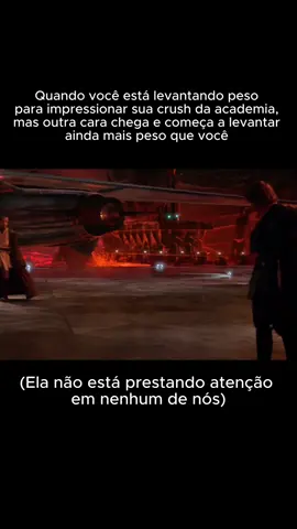 Quando você está levantando peso para impressionar sua crush da academia, mas outra cara chega e começa a levantar ainda mais peso que você 😠🤣 E se vc gostou curti ❤️ e me segue para mais vídeos como esse 🚀 #academia#treino#musculação#gym#gymrat#gymcrush#gymhumor#humor#humorfitness#meme#engraçado#crush#rivalidade#starwars#starwarsedit#edit#viral#viralvideos