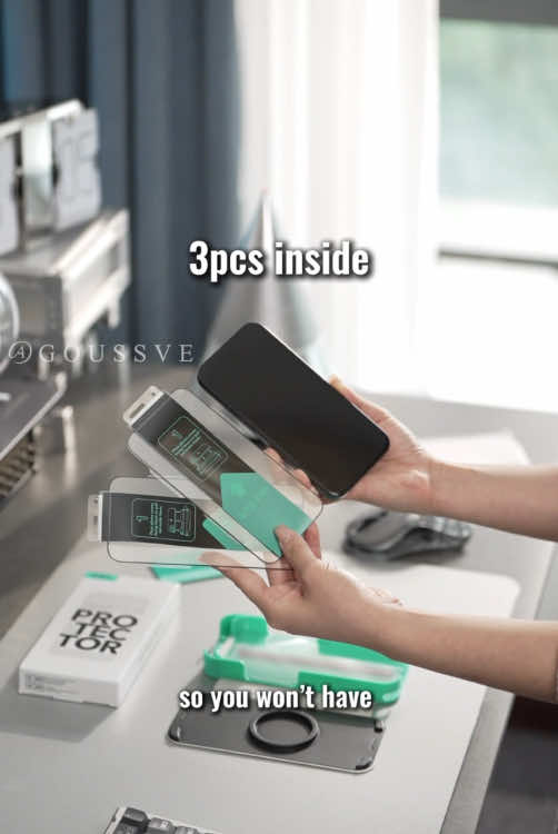 Apply in seconds! ESR screen protector-clear,durable,and easy to install. @ESR US  #ESRiPhone16ProMaxScreenProtector #UltraFitTray#esriphoneglassfilm#esrtemperedglassfilm