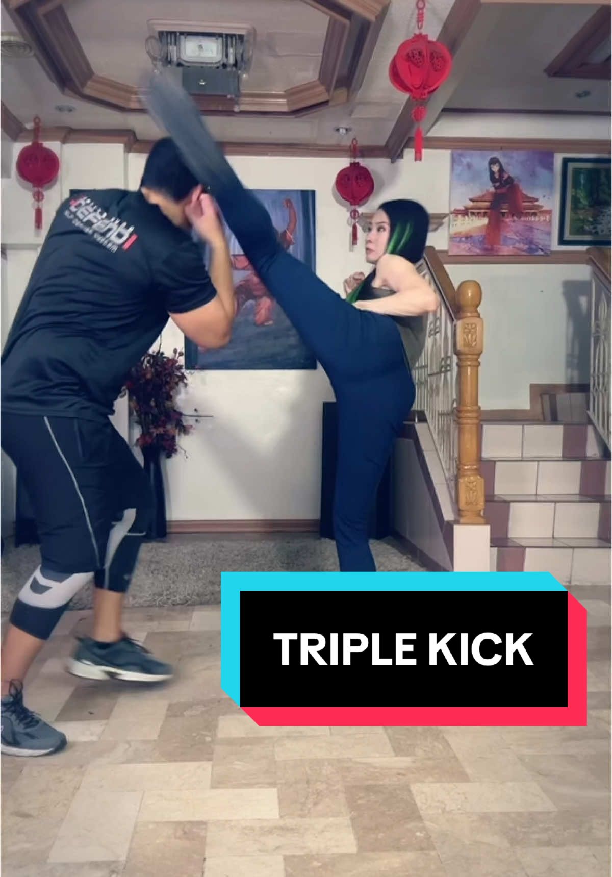 Bringing my signature triple kick into action in this latest fight scene! 💥🥋 Precision, speed, and power all packed into one fluid motion. Every kick counts, and this one is all about control and impact. Watch the triple kick in action and feel the intensity. 👉 Have you mastered your signature move yet?  #TripleKick #FightChoreography #SignatureMove  #kick #highkick #SportsOnTiktok #howto #wingchundummy #wingchun #ipman #yipman #kungfu #brucelee #wushu #taichi #sword #fightscene #Fitness #training #Flexibility #balance #selfdefense #women #trending #viral #tiktok #bts #martialarts #sports #fighter #action  #warriors #tiktoker #netflix #foryourpage #fightscene #foryoupage #演员 #咏春#武术 #taichimaster #fyp #encantadia #bathalumanether  #BathalumangEther #ether #taiji #shaolin #kickboxing #taekwondo #bjj #mma #wushuchampion #wushuqueen #janicehung