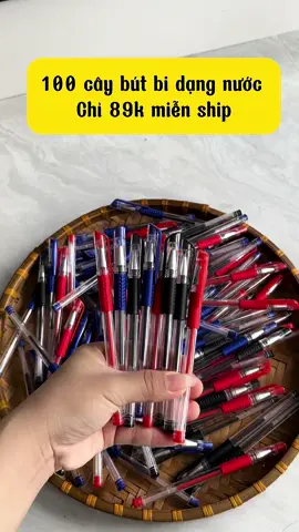 100 cây bút bi dạng nước chỉ 89k miễn ship#emkieutaphoa #butbi #100caybutbi #butbinuoc 