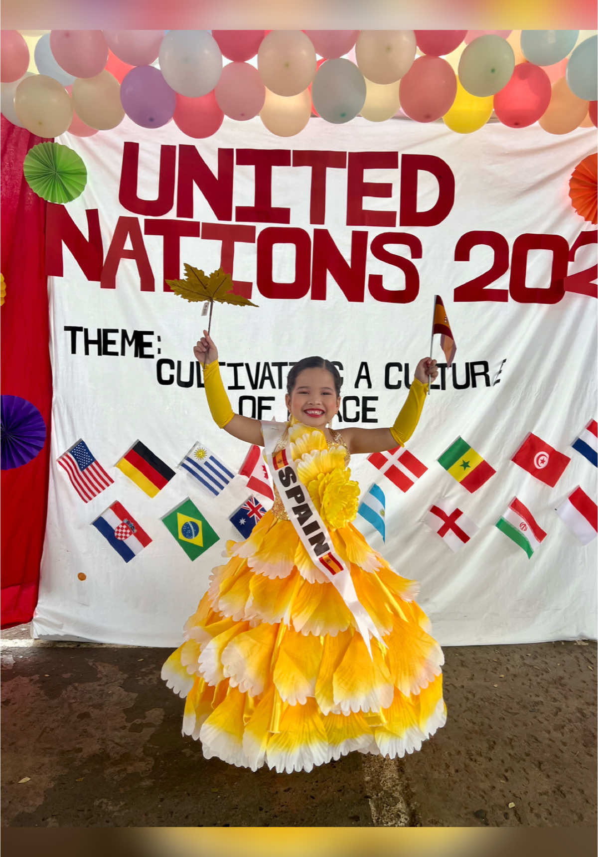 Our little Miss Spain! 🇪🇸 #unitednations #msspain #nationalcostume #toddlersoftiktok #daycare #fyp #fypシ #fypage #xybca 