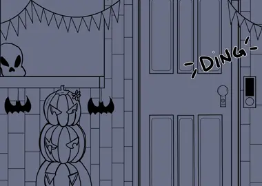 happy Halloween! @stychu_stych  heard this audio and immediately thought I'd their modern au lol #cultofthelamb #cotl #fyp #digitalart #fanart #narinder #cotlnarinder #cotlleshy 