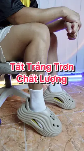 Combo 10 đôi tất trắng trơn chất lượng #ongbobaconreview #tatnamnu #tatcocao 