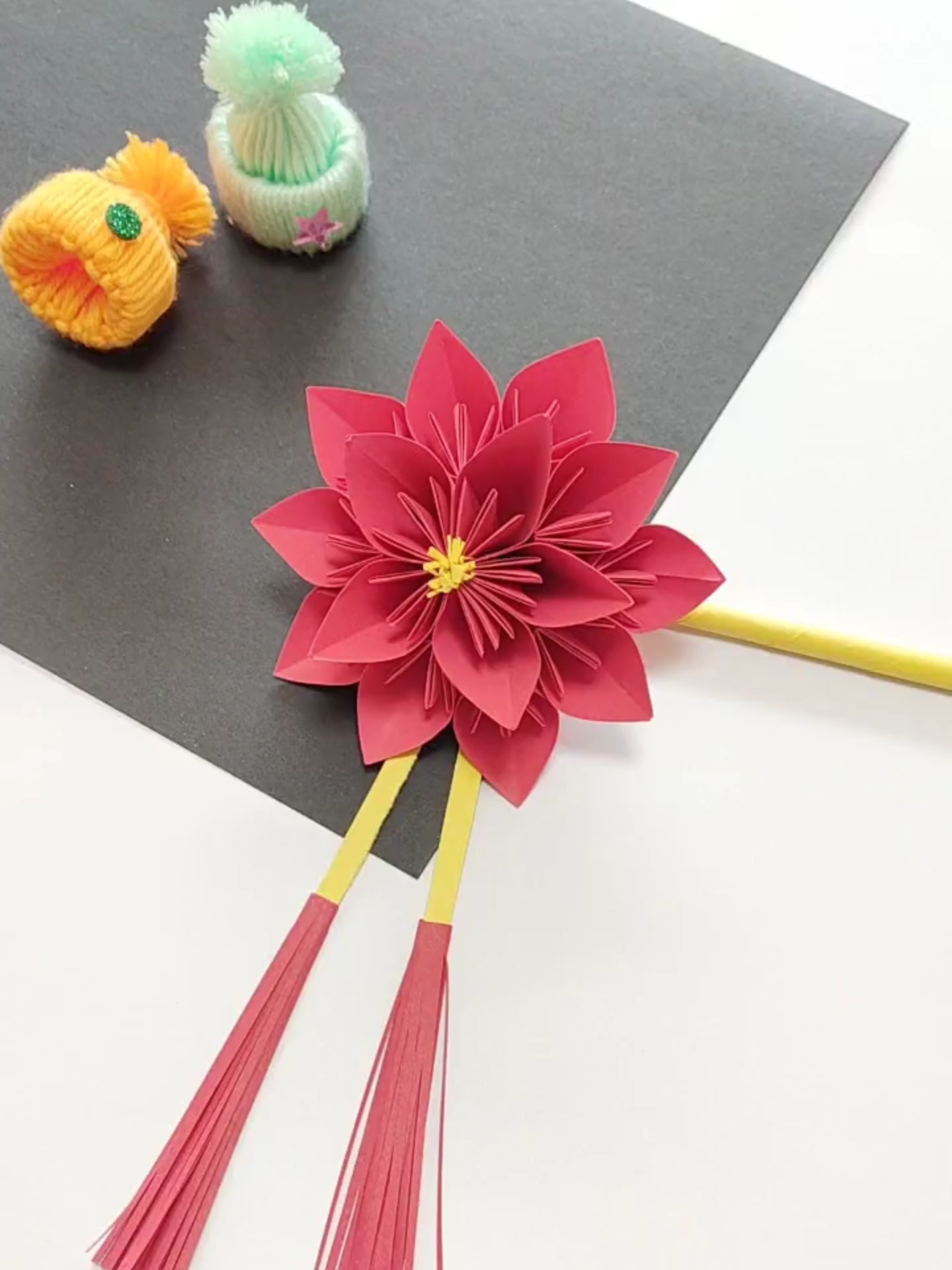 Cách gấp 1 bông hoa bằng giấy đơn giản #handmade #howto #origami