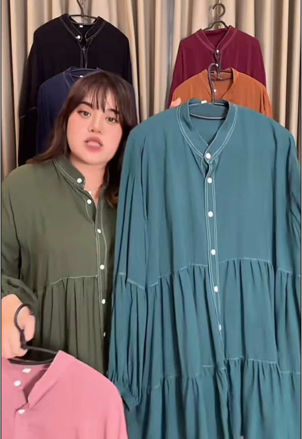 Moza Tunik Bahan Rayon premium LD 110-130 Bahan Adem Rayon Grade A Atasan Wanita