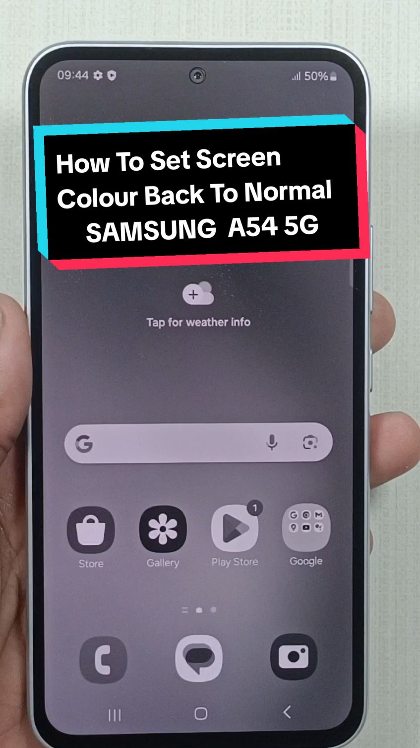 How To Set Screen Colour Back To Normal Samsung Galaxy A54 5G  Colour settings  #samsung #A54 #a53 #a55 #samsungtips #grmany🇩🇪 #fyp #viral #shakeelsoftwarelab #colour 