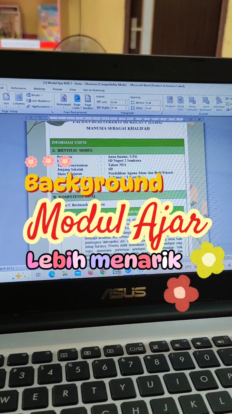 Background Modul Ajar #canva #modulajar #background 