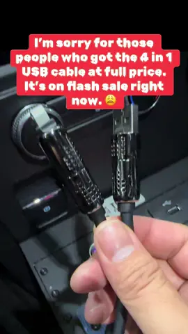 Very fast charging cable 4 in 1. Lightning and usb. No need for anymore cables. #4in1cable #usbc #flashsale #fallfinds #treasurefinds 