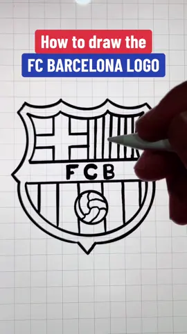 FC Barcelona logo #fyp #barcelona #football #messi #ronaldo #foryou #fypシ #foryoupage #artistsoftiktok #viral #tiktok #howto #artist #draw #epic #follow #like #trending #artist