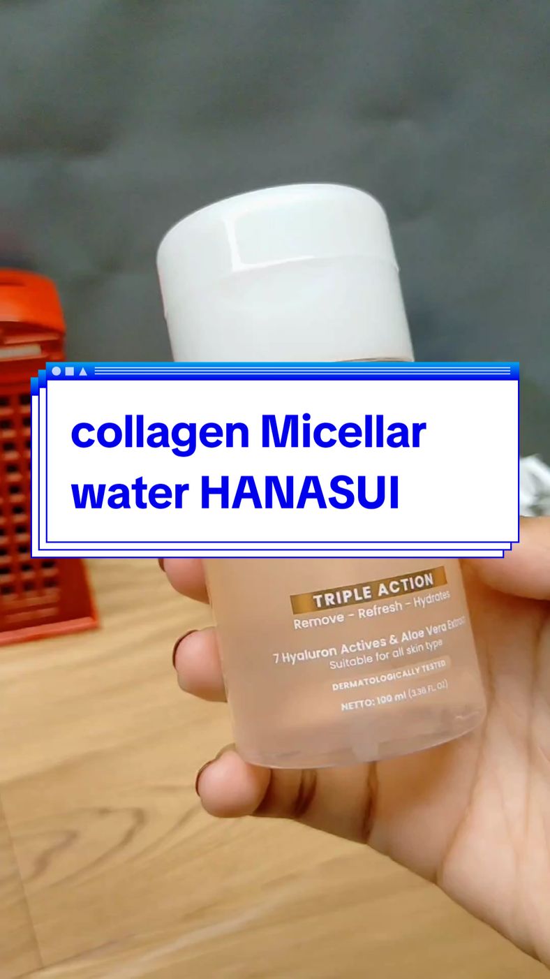 rekomendasi micellar water yaitu micellar water HANASUI produk micellar water yang mengandung Collagen dan aloevera  #rekomendasimicellarwater #micellarwater #hanasuimicellarwater #hanasui 