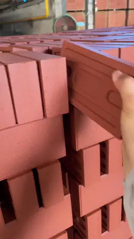 Clay bricks.fired at 1200 degrees.use courtyard.square.patch#claybricks #pavingbricks #terracottabrick 