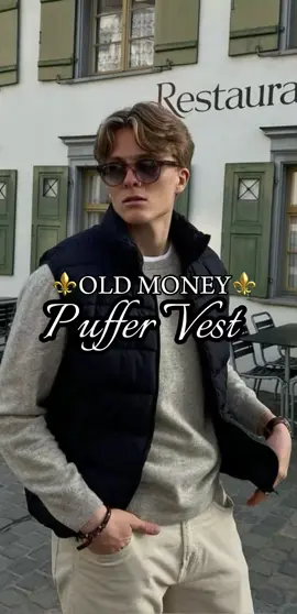 capa berpakaian old money affordable #oldmoney #puffervest #outfitoldmoney 