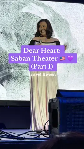 Dear Heart: Saban Theater 🇺🇸 💜(Part 1) #DearHeart #DearHeartTheConcert #DearHeartConcert #DearHeartUS #sabantheater #cebu #SharonGabby #SharonCuneta #GabbyConcepcion #Shagab #Loveteam #Concert #LongerVideos #TravelPH #travelkween #FYP @Sharon Cuneta @Gabby Concepcion 