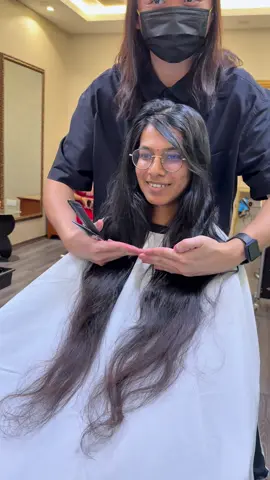 Long to short series?! When length meets style bringing the best of both worlds!✨🥰 - Location 📍 “Hairbae Salon JB” (Restaurant & Salon) ✨Tap link on bio for appointments✨ #hairbae #hairlife #hairstyles #haircolour #hairideas #haircut #layeredhaircut #layercut #hairtips #indian #indianhsirstyles #indianhairstylist #indianwedding #indiancommunity #indianfood #hairfashion #hairhighlights #fringecut #makeup #indianmakeup #indianmakeupartist #indiancommunity #india #haircut #jbhairsalon #curlyhair #tiktok #tiktokmalaysia