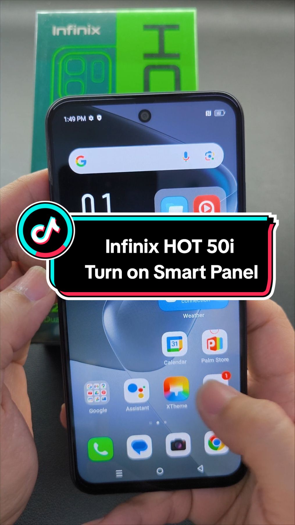 Infinix HOT 50i Turn on Smart Panel #infinix #smartphone #android #tiktokshop #shortvideo #foryou #fyp 