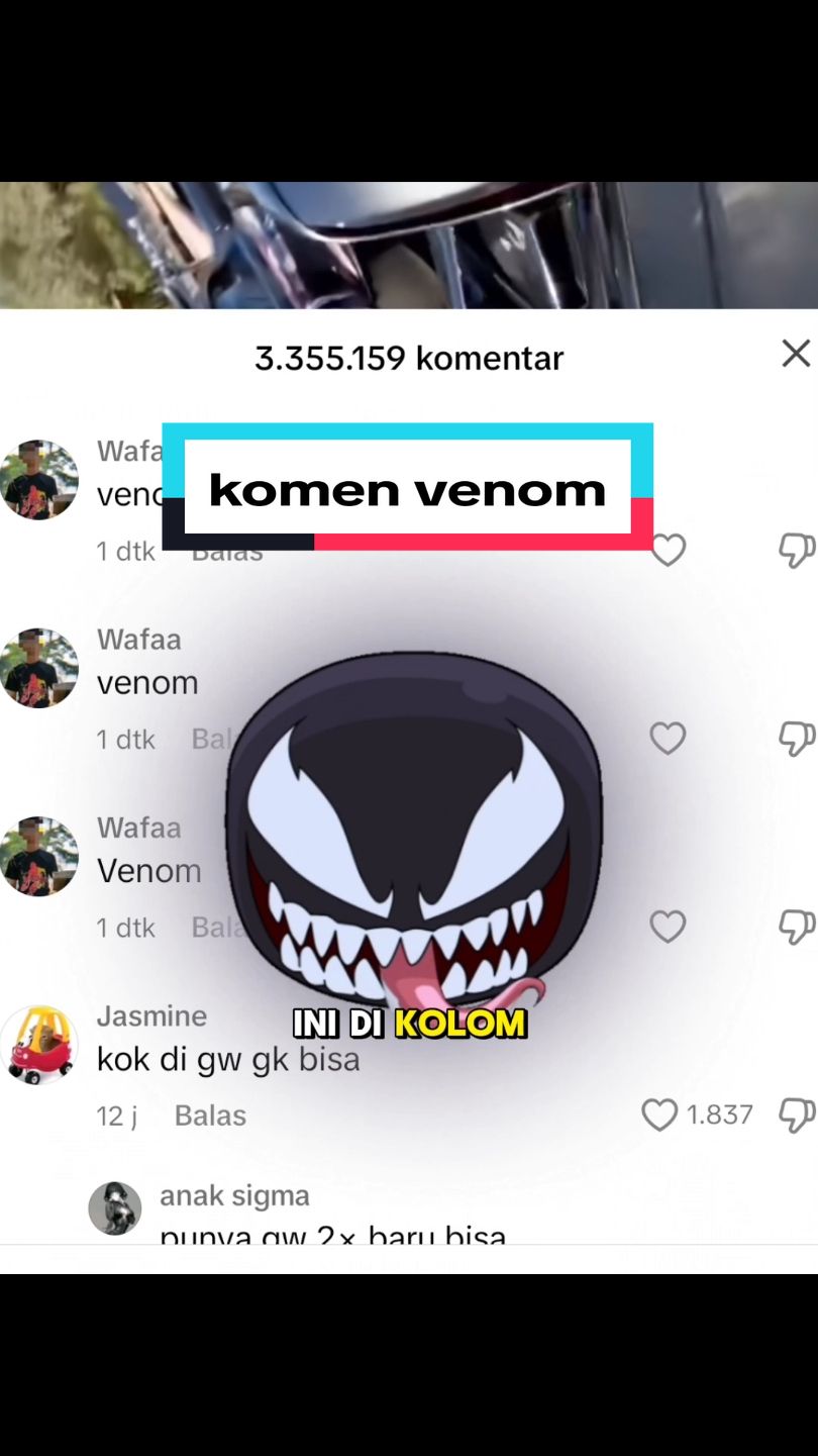 Komen Venom muncul animasi #venom#wearevenom#fyp#tutorial#komen#AI 