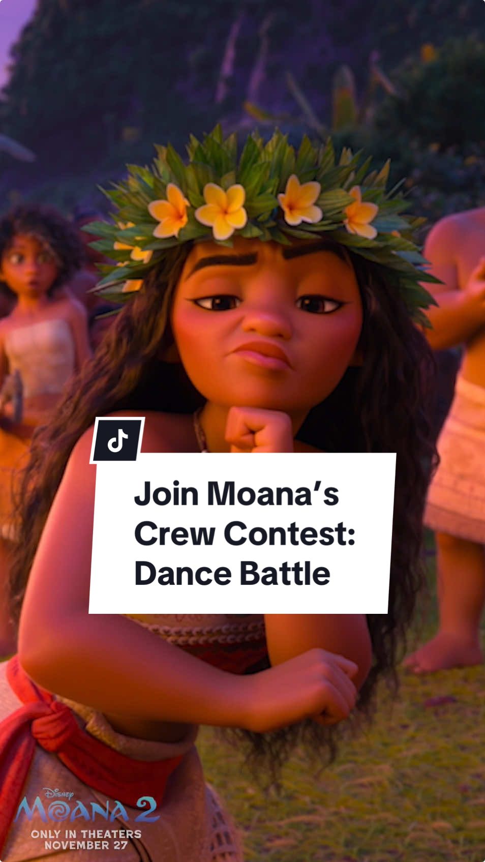Your turn❗ Enter the “Join Moana’s Crew” contest to show us how you can dance like Moana and you could see your video on @DisneyPlus! Go to contest.moanamovie.com for more info! #DisneyMoana2Contest